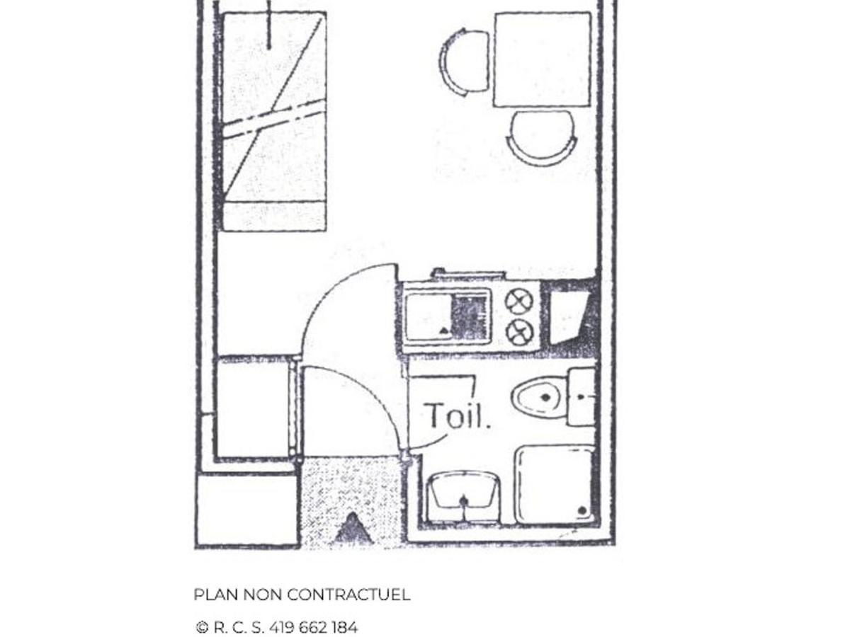 Studio Economique 2 Pers. Avec Balcon Aux Menuires, Animaux Admis - Fr-1-452-160 Appartement Saint-Martin-de-Belleville Buitenkant foto